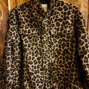 Bagatelle Leopard Print Button Down Shirt